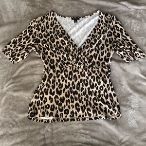 Leopard print blouse
